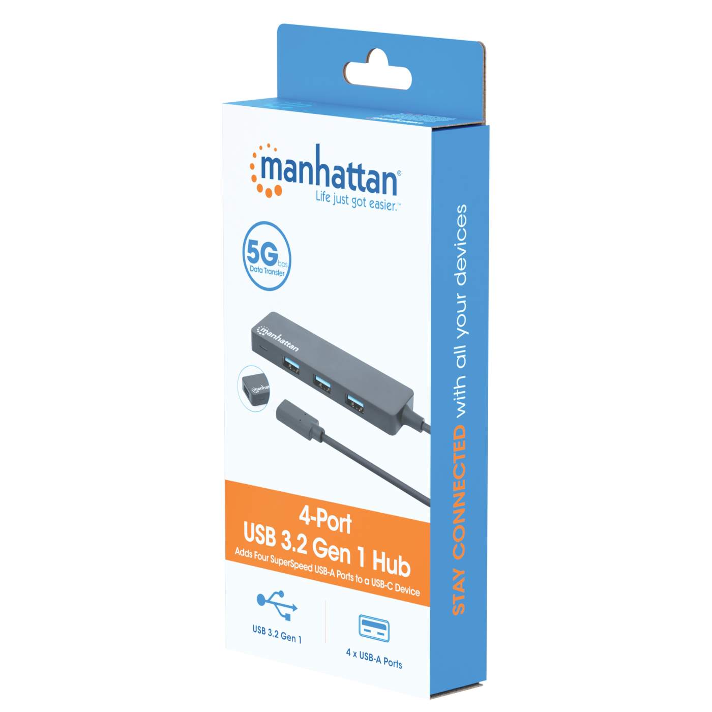 4-Port USB 3.0 Type-C Hub Packaging Image 2