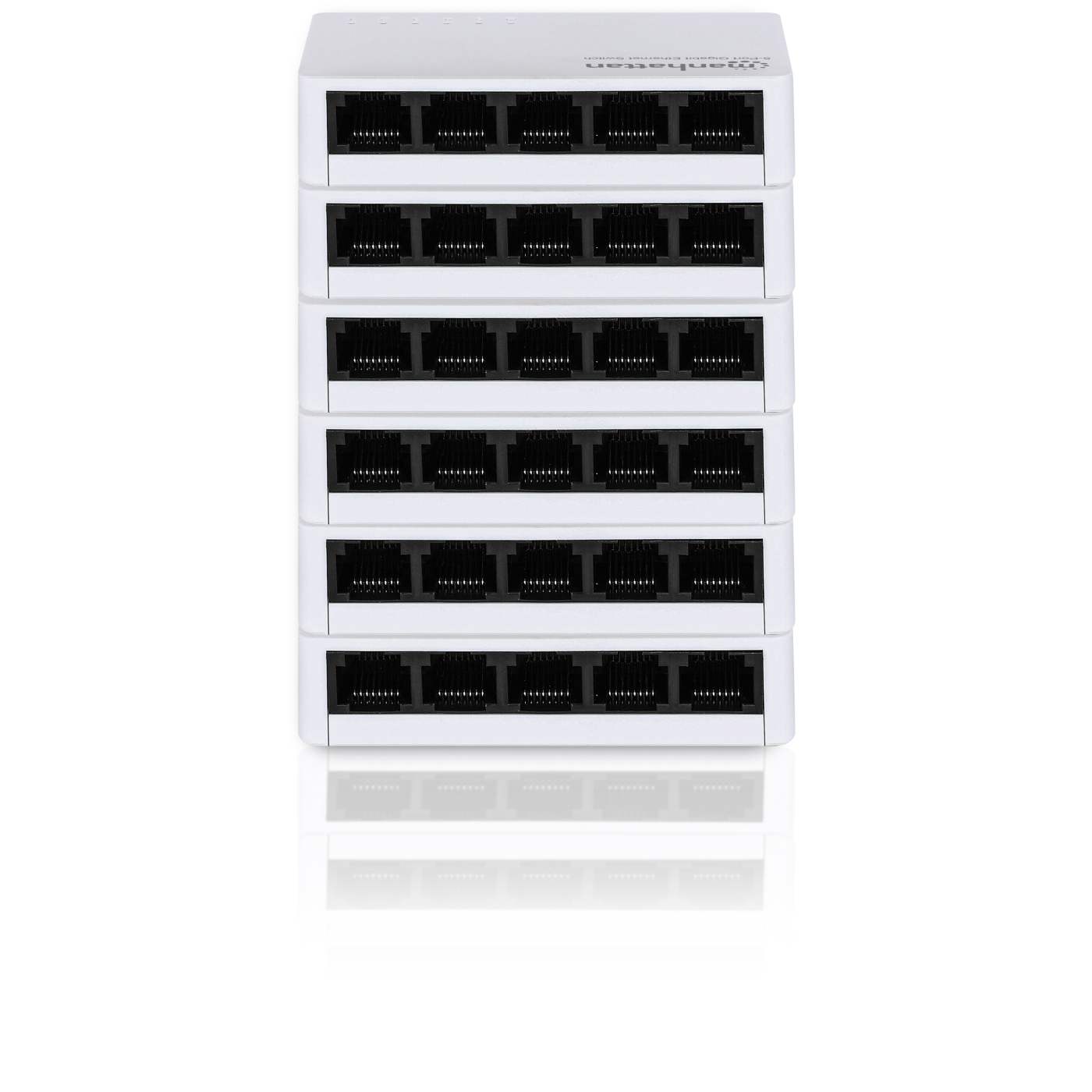 5-Port Gigabit Ethernet Desktop & Wall Mount Network Switch | 6-Pack | Plug & Play | Fanless Image 1