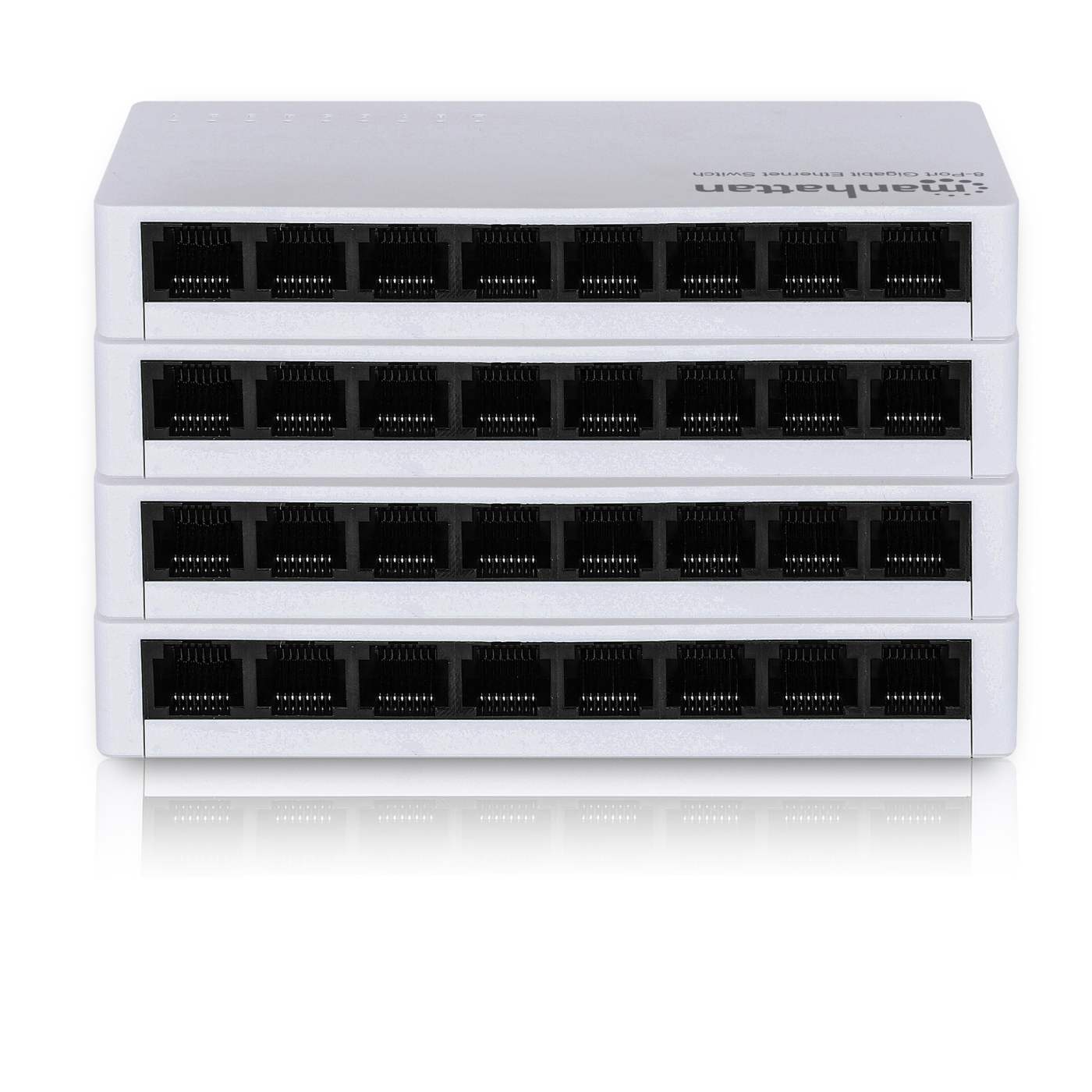 8-Port Gigabit Ethernet Desktop & Wall Mount Network Switch | 6-Pack | Plug & Play | Fanless Image 1