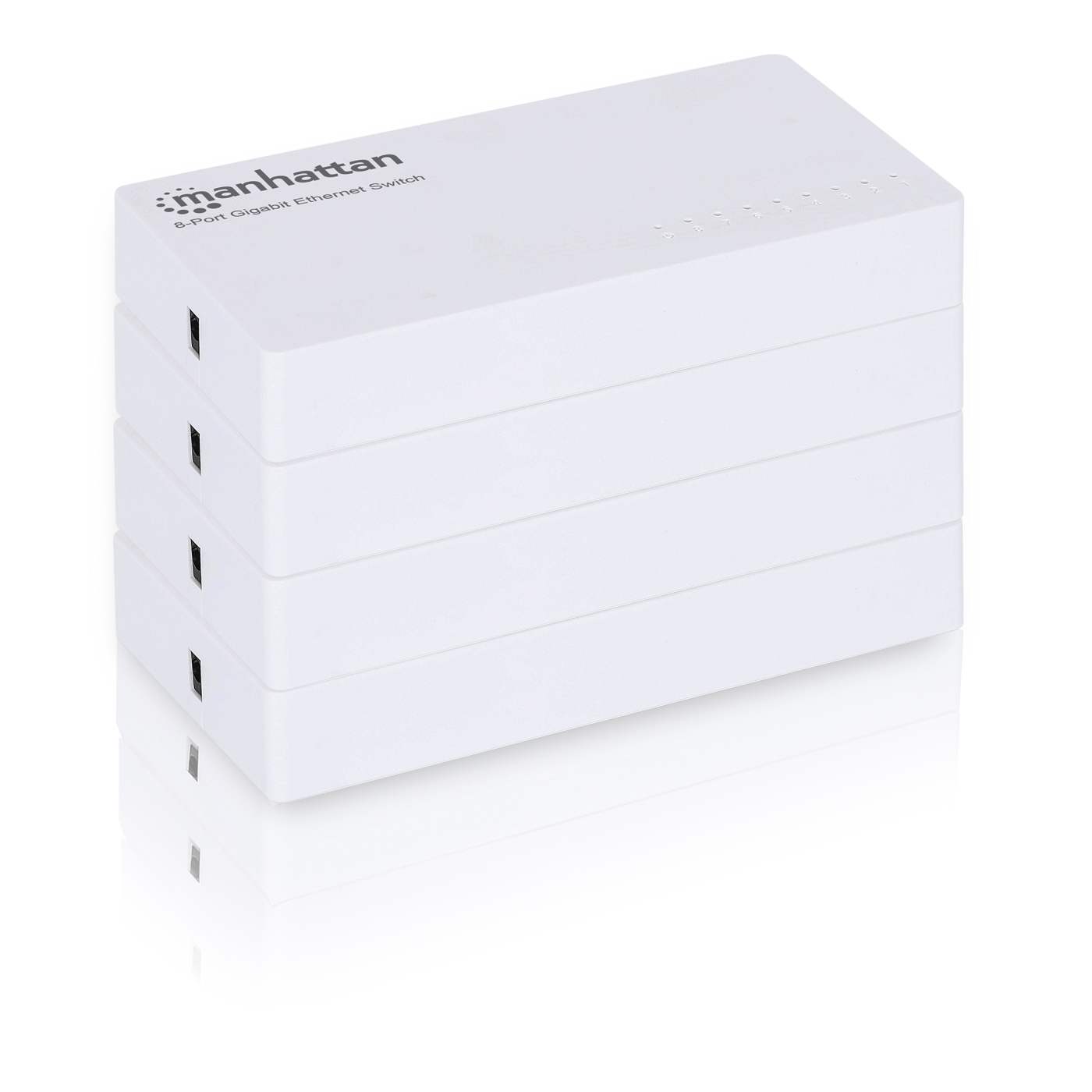 8-Port Gigabit Ethernet Desktop & Wall Mount Network Switch | 6-Pack | Plug & Play | Fanless Image 3