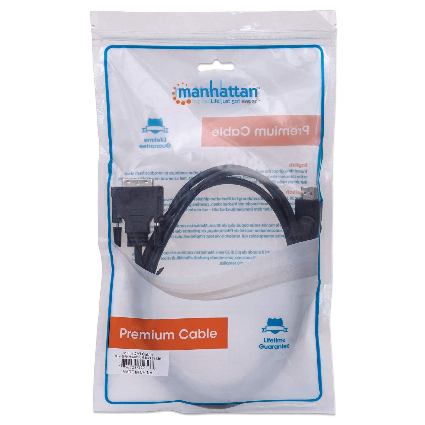HDMI to DVI-D Cable Packaging Image 2