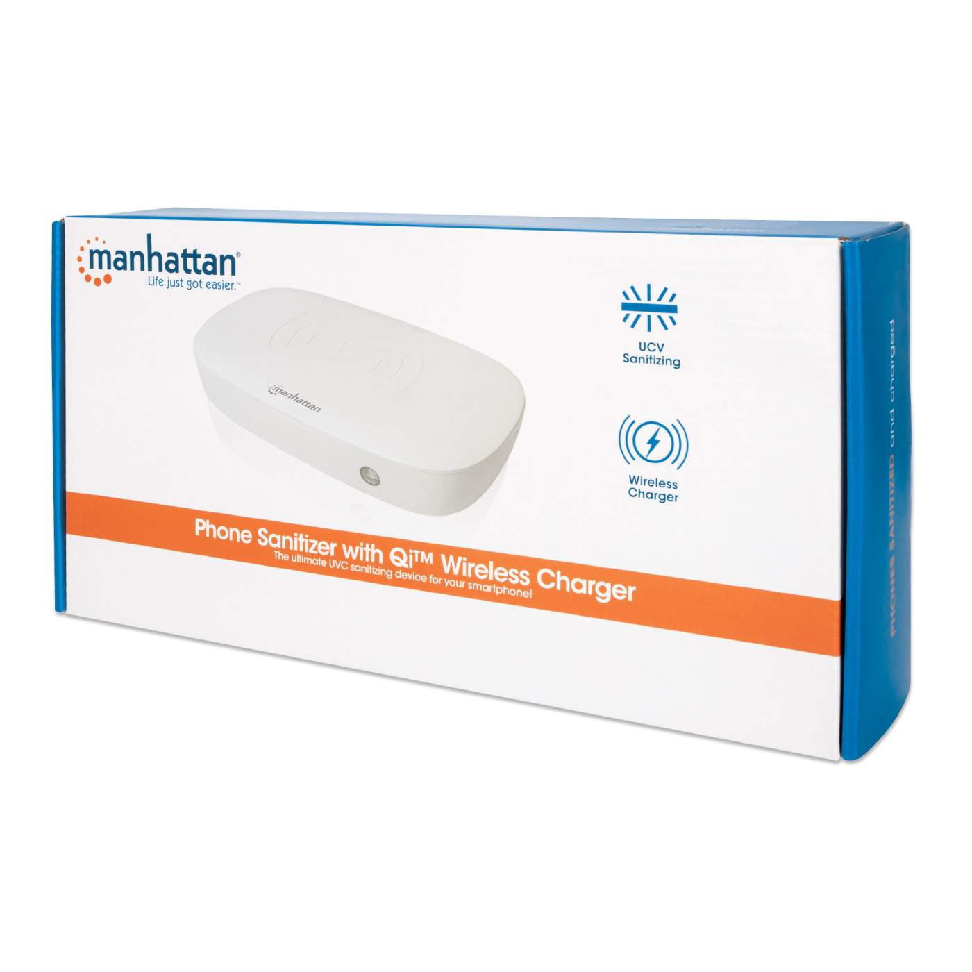 Smart Phone Sanitizer Box with Fast Wireless Charger for Mobile Phones Packaging Image 2