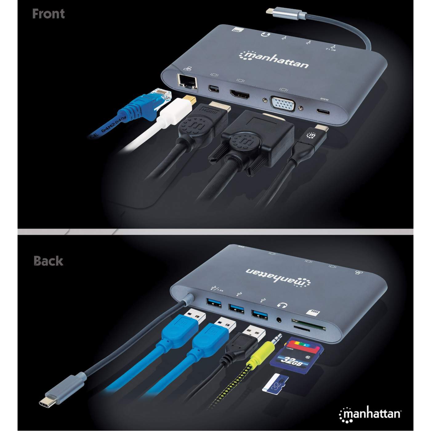 SuperSpeed USB-C to 7-in-1 Docking Station Image 8