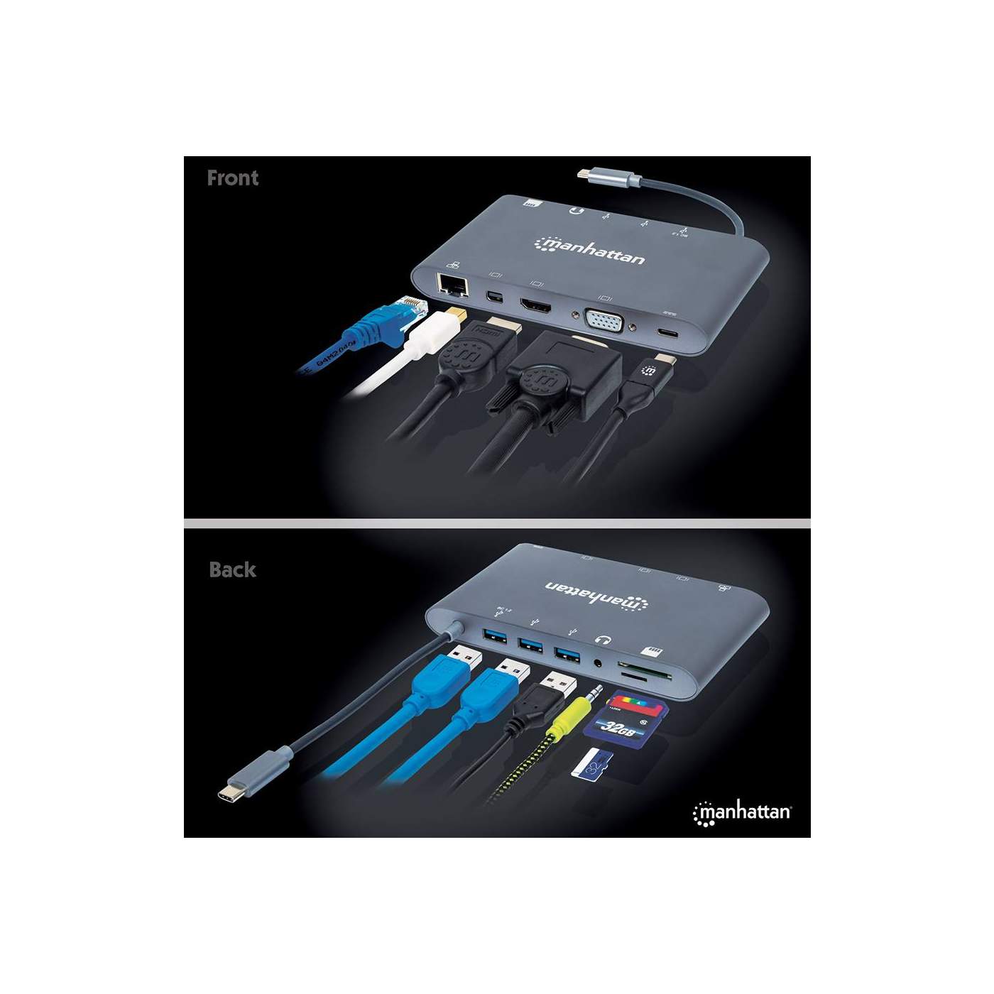 SuperSpeed USB-C to 7-in-1 Docking Station Image 9