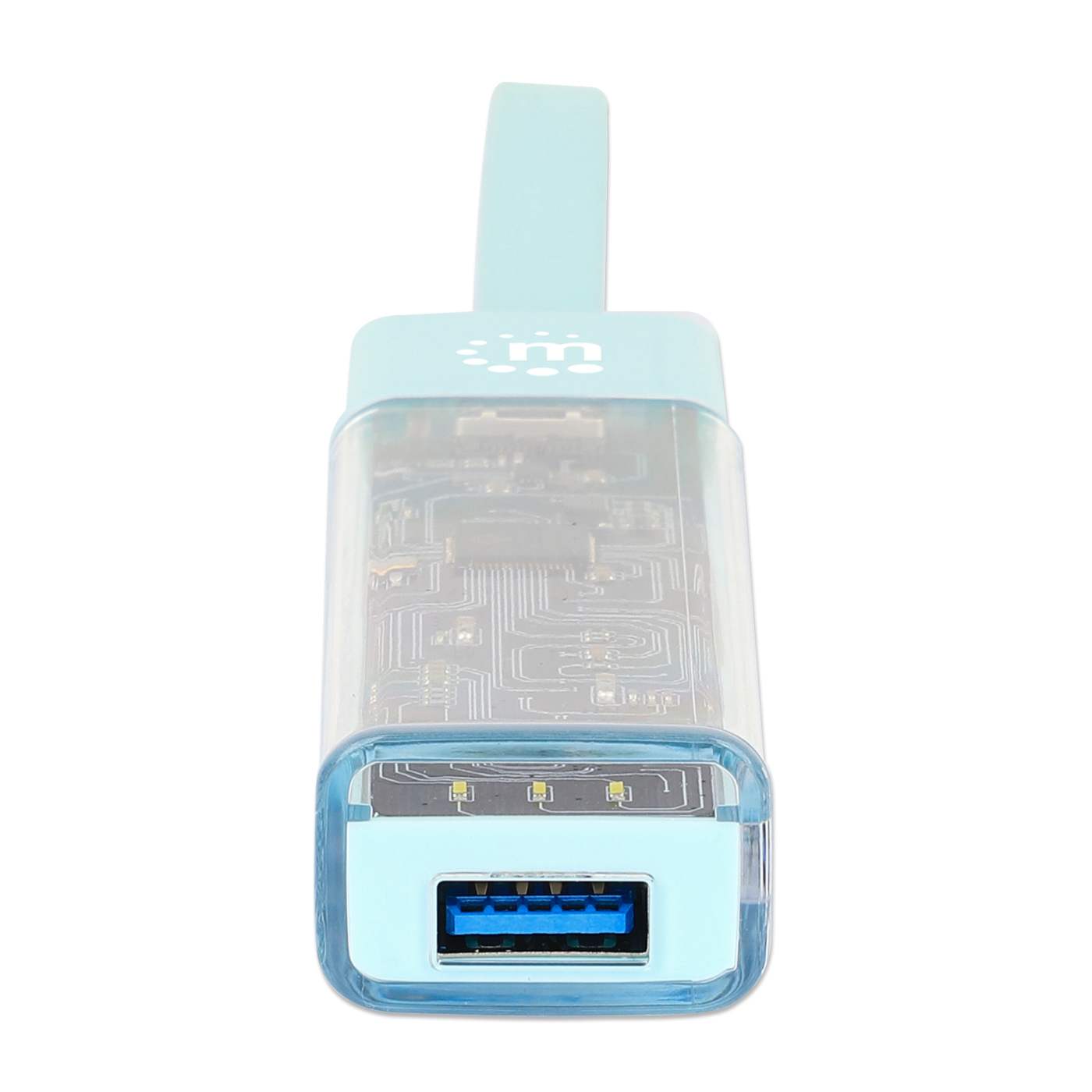Transparent 4-Port USB 3.0 Type-C / Type-A Combo Hub Image 9