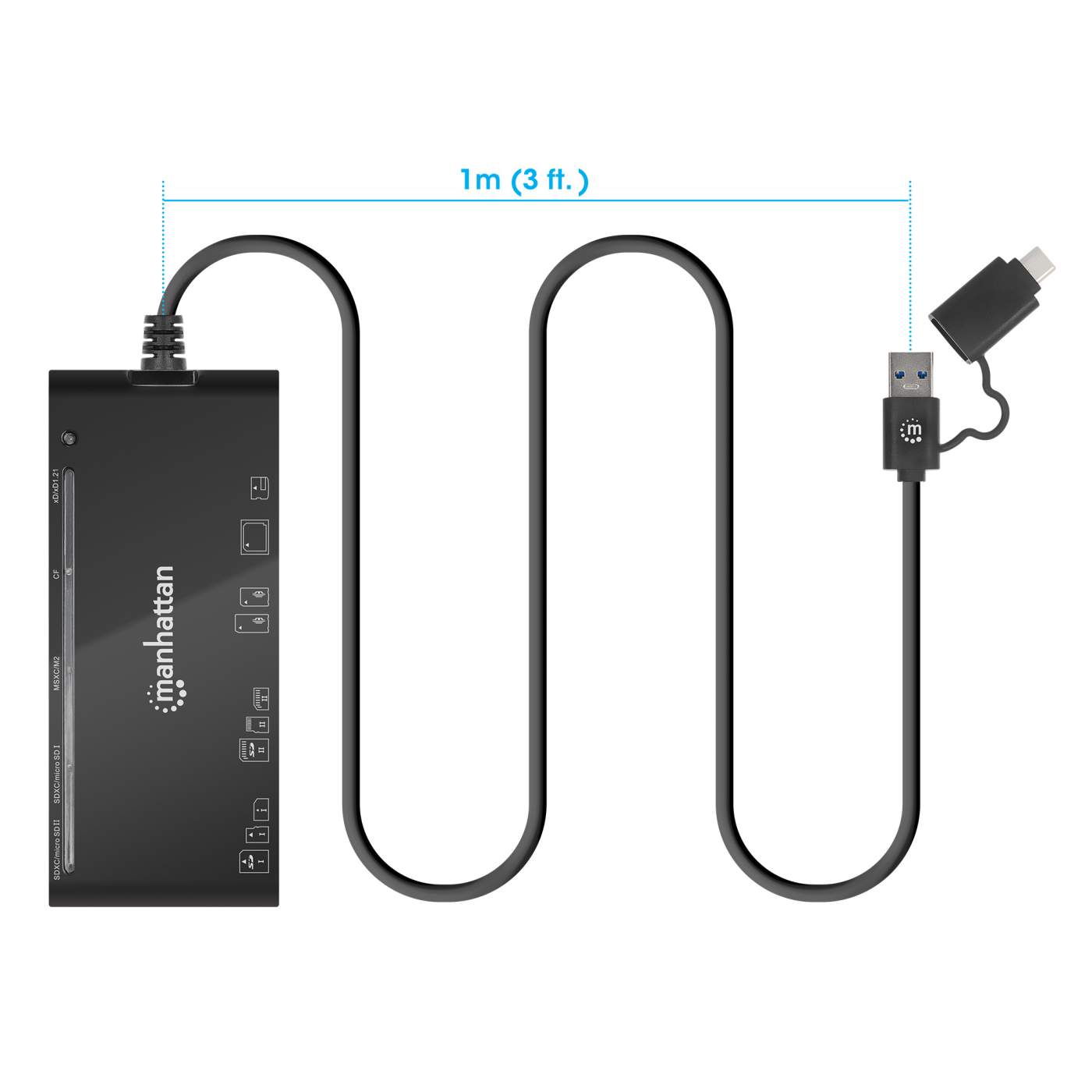 USB 3.0 Type-C / Type-A Combo Multi-Card Reader / Writer Image 6