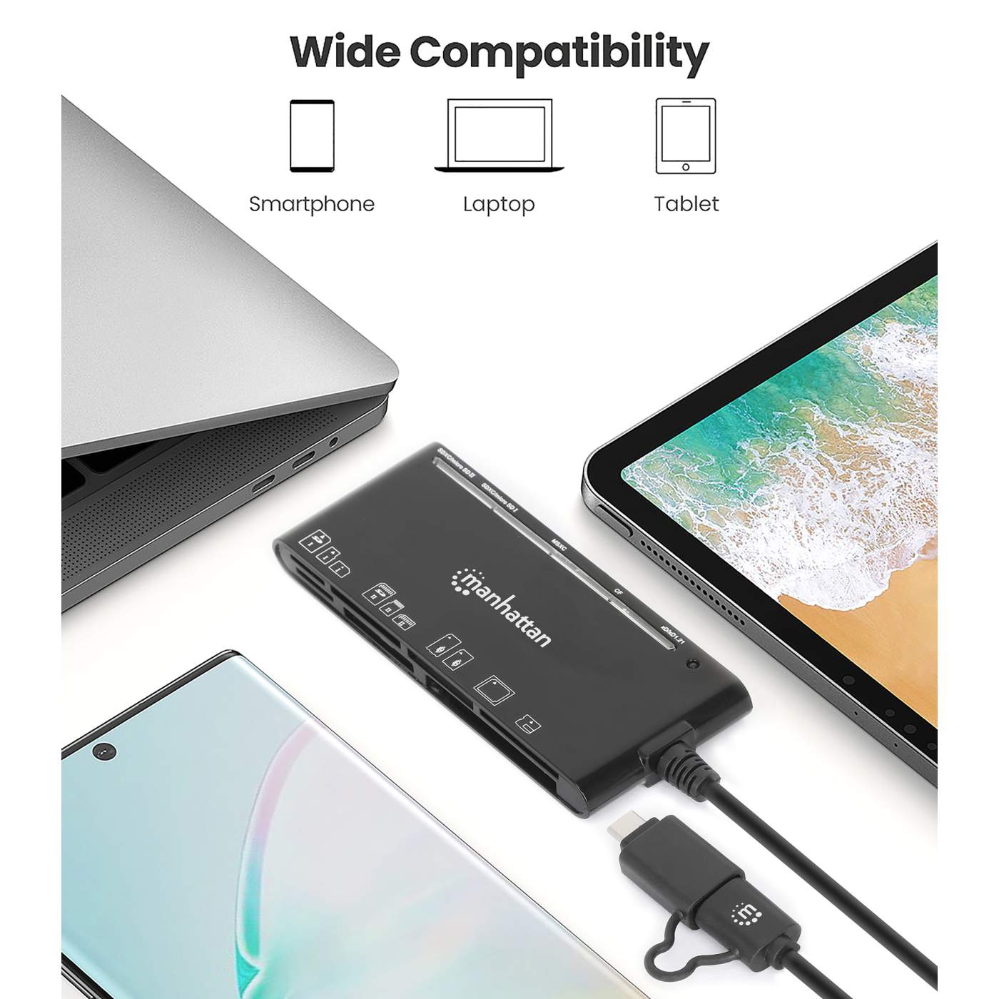 USB 3.0 Type-C / Type-A Combo Multi-Card Reader / Writer Image 9