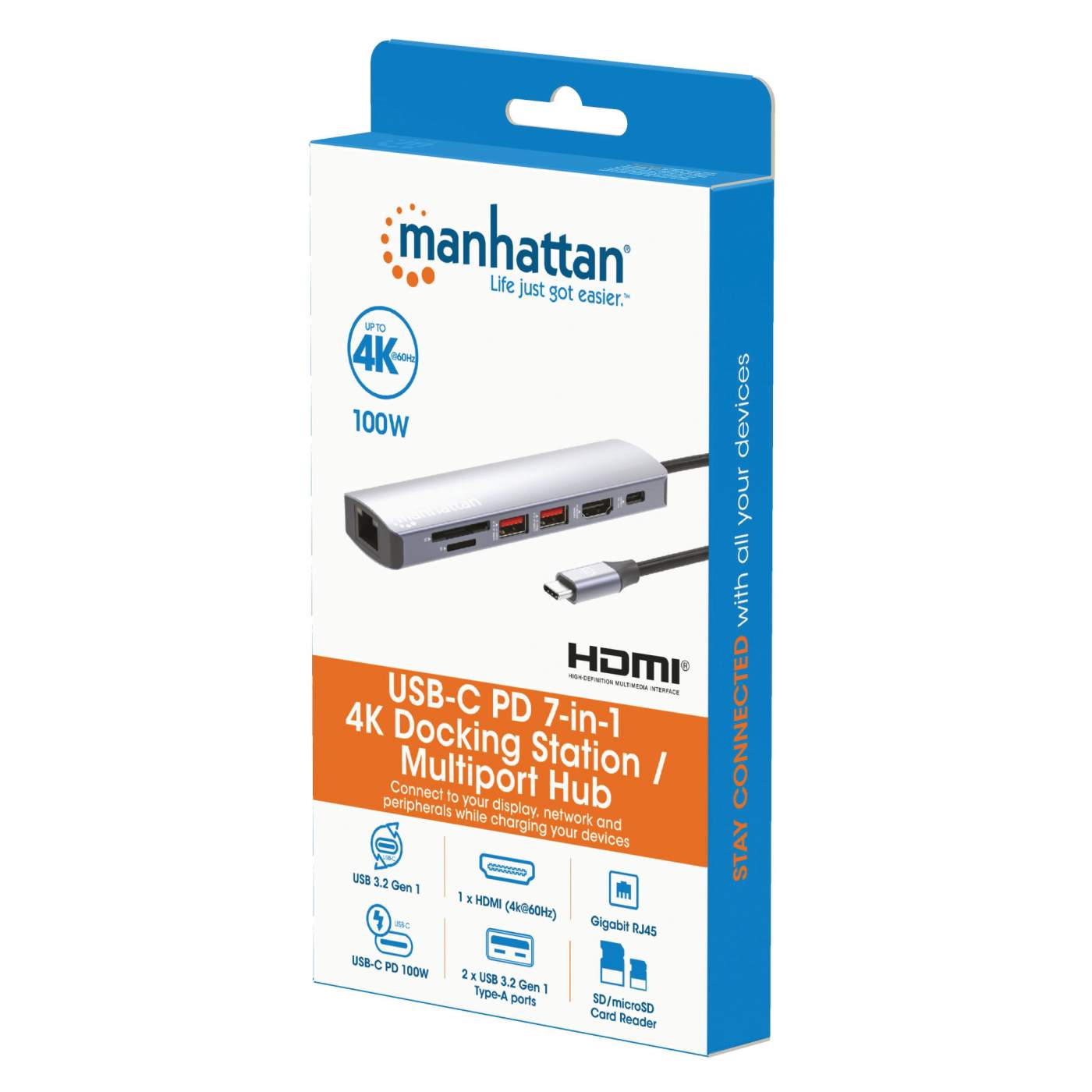 USB-C PD 7-in-1 4K Docking Station / Multiport Hub Packaging Image 2